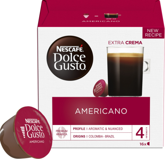 Кофе в капсулах Nescafe Dolce Gusto AMERICANO (16 шт.)