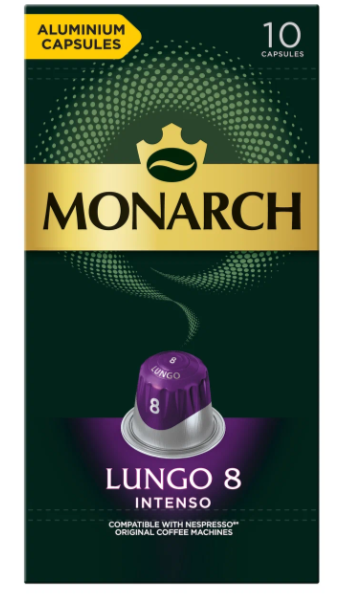 Кофе в капсулах MONARCH Lungo 8 Intenso (10 капс.)