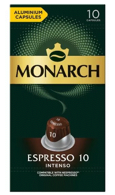 Кофе в капсулах MONARCH Espresso 10 Intenso (10 капс.)