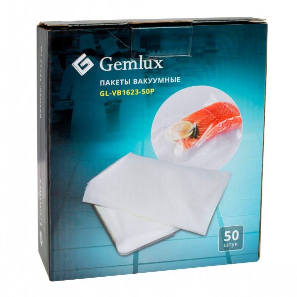 Пакеты для вакуумного упаковщика Gemlux GL-VB1623-50P