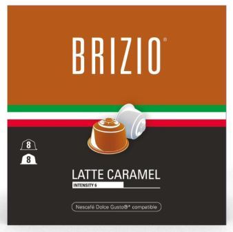 Кофе в капсулах Brizio Latte Macchiato Caramel 8 порций