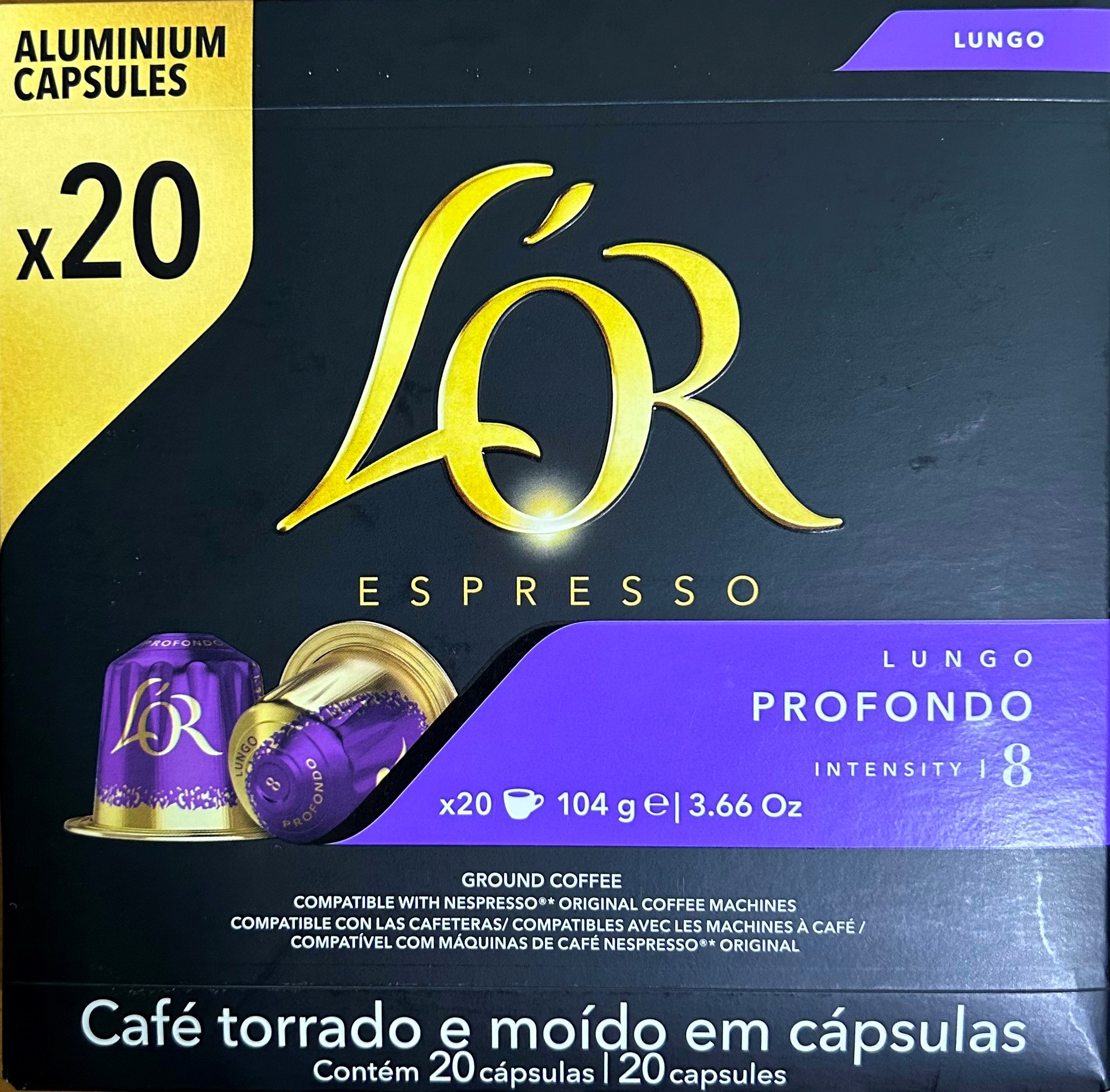 Кофе в капсулах L'OR Espresso Lungo Profondo 20 шт