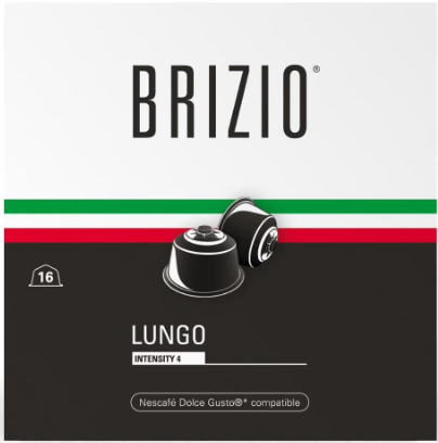 Кофе в капсулах Brizio Lungo 16 капсул
