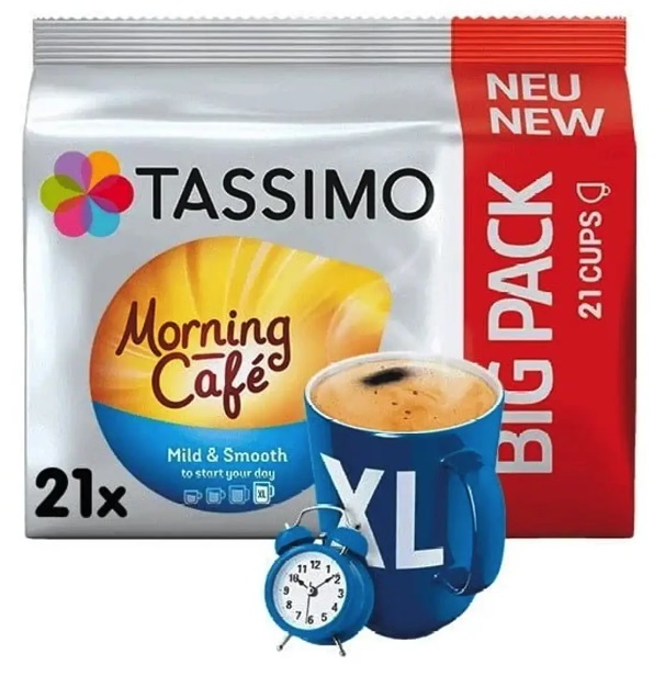 Кофе в капсулах Tassimo Morning Cafe Mild & Smooth XL, 21 порция
