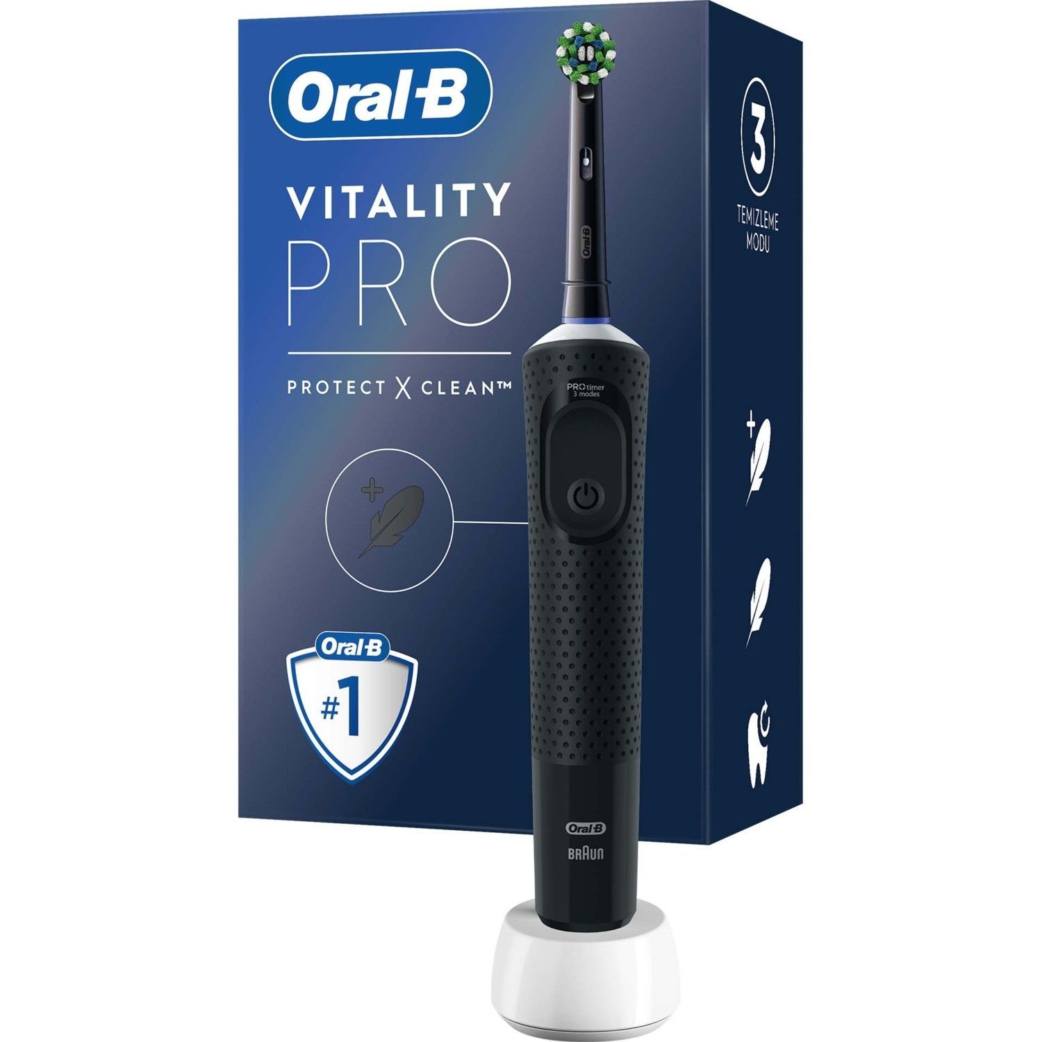 Зубная щетка Braun Oral-B D103.413.3 Vitality PRO Protect X Clean Black