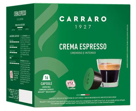 Кофе в капсулах Carraro Crema Espresso ( 16 шт)