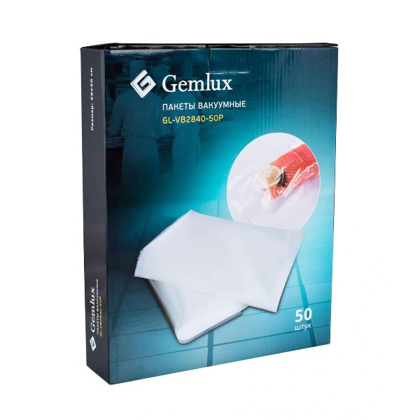 Пакеты для вакуумного упаковщика Gemlux GL-VB2840-50P