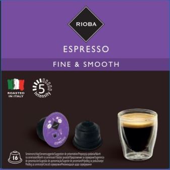 Кофе в капсулах Rioba Espresso Fine&Smooth, 16 капс.