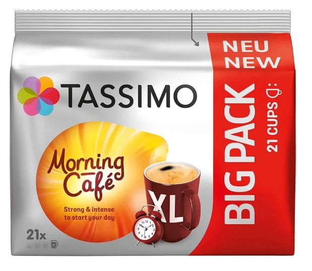 Кофе в капсулах Tassimo Morning Cafe Strong & Intense XL, 21 порция