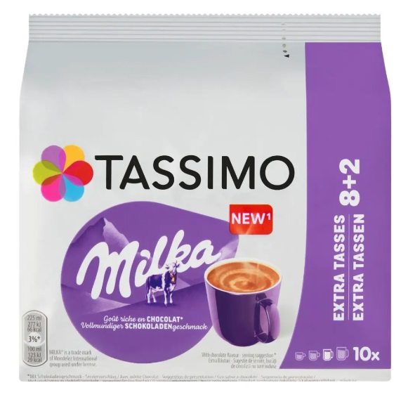 Какао в капсулах Tassimo Milka, 10 порций